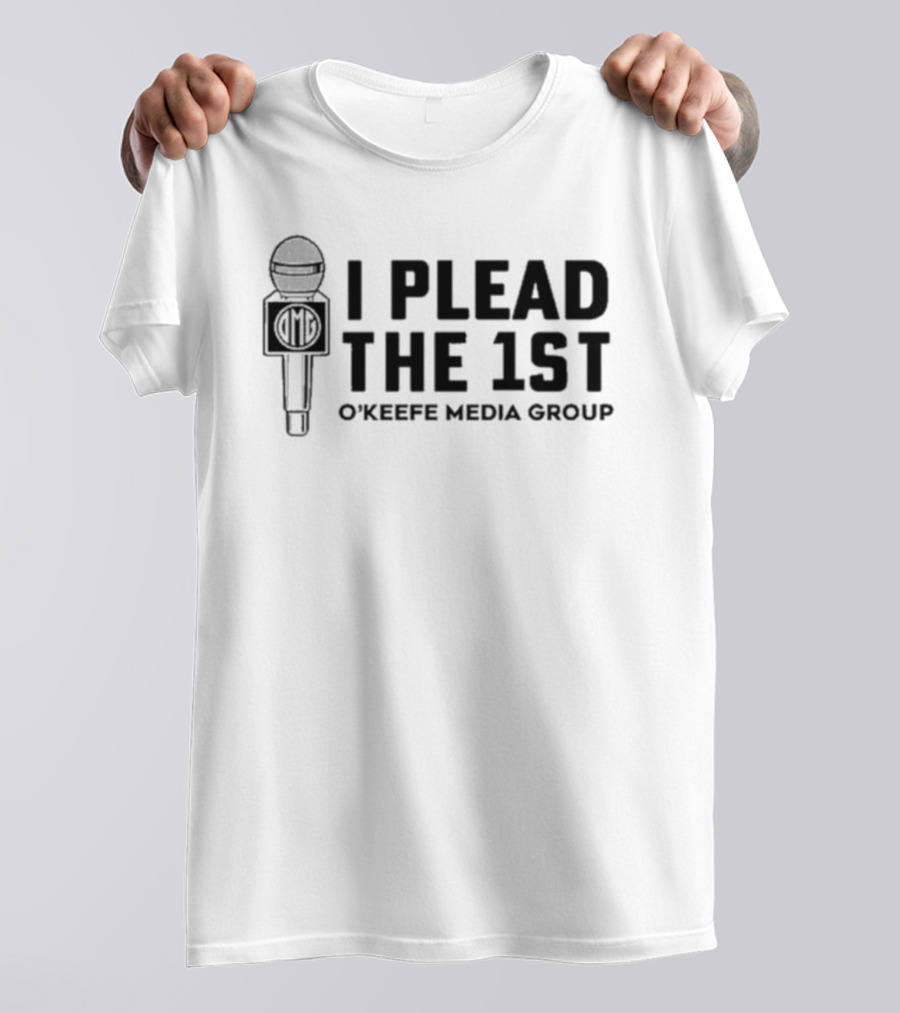 I Plead The 1St O'Keefe Media Group Microphone T-Shirt
