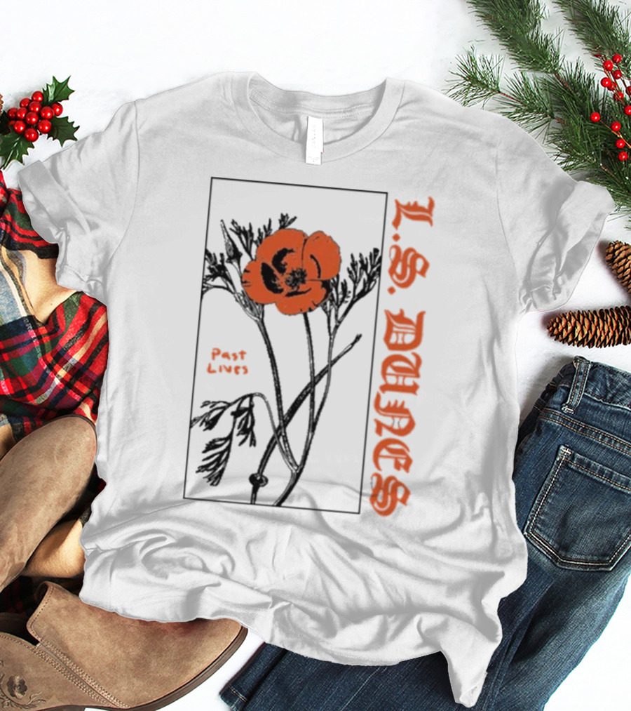 L.S. Dunes Past Lives Orange Flower T-Shirt