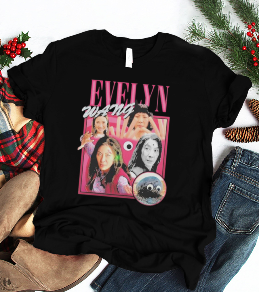 Evelyn Wang Everything Everywhere Multiverse Collage T-Shirt