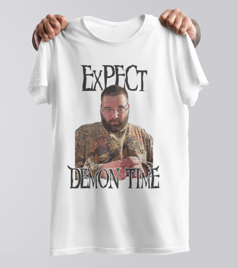 Expect Demon Time Clergy Camo T-Shirt