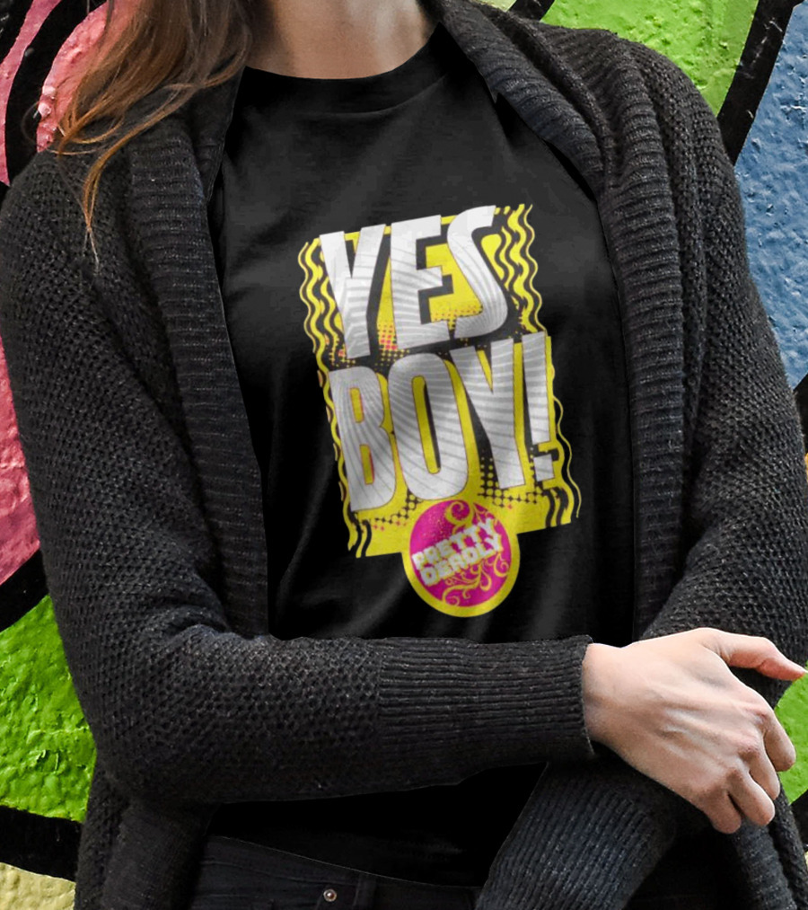 Yes Boy Pretty Deadly Neon Style Burst T-Shirt