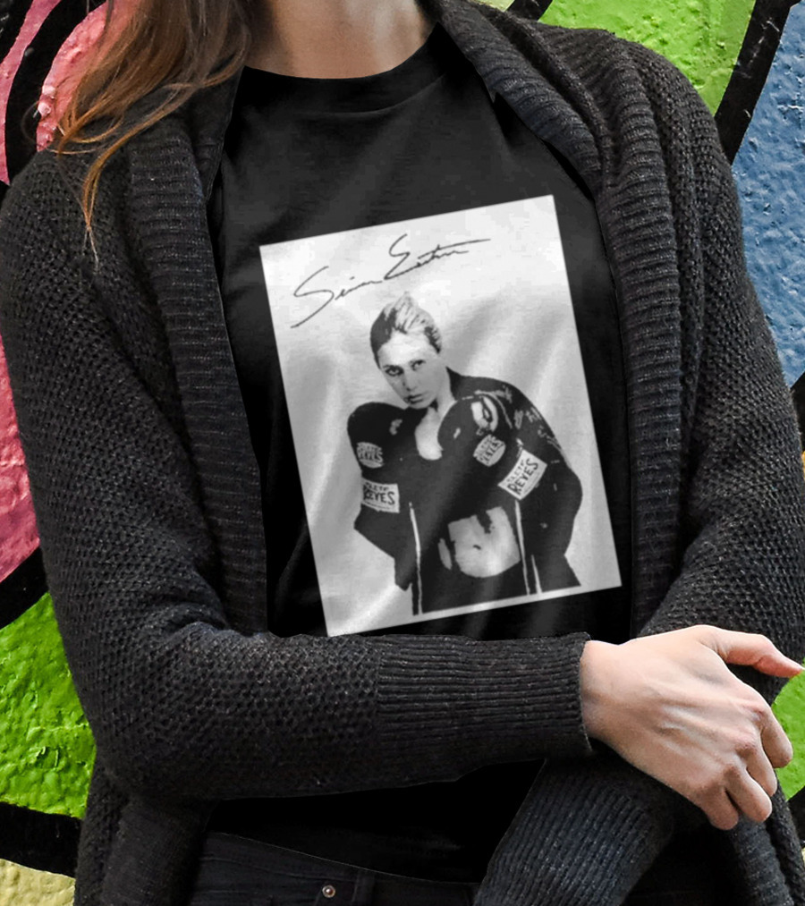 Seniesa Estrada SuperBad Boxing Iconic Reyes Gloves T-Shirt