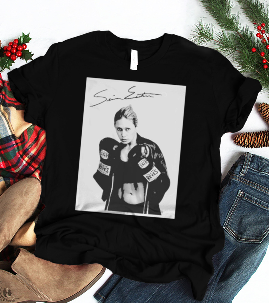 Seniesa Estrada SuperBad Boxing Iconic Reyes Gloves T-Shirt