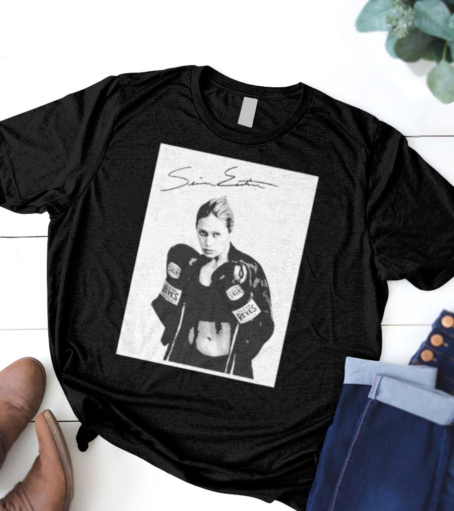 Seniesa Estrada SuperBad Boxing Iconic Reyes Gloves T-Shirt