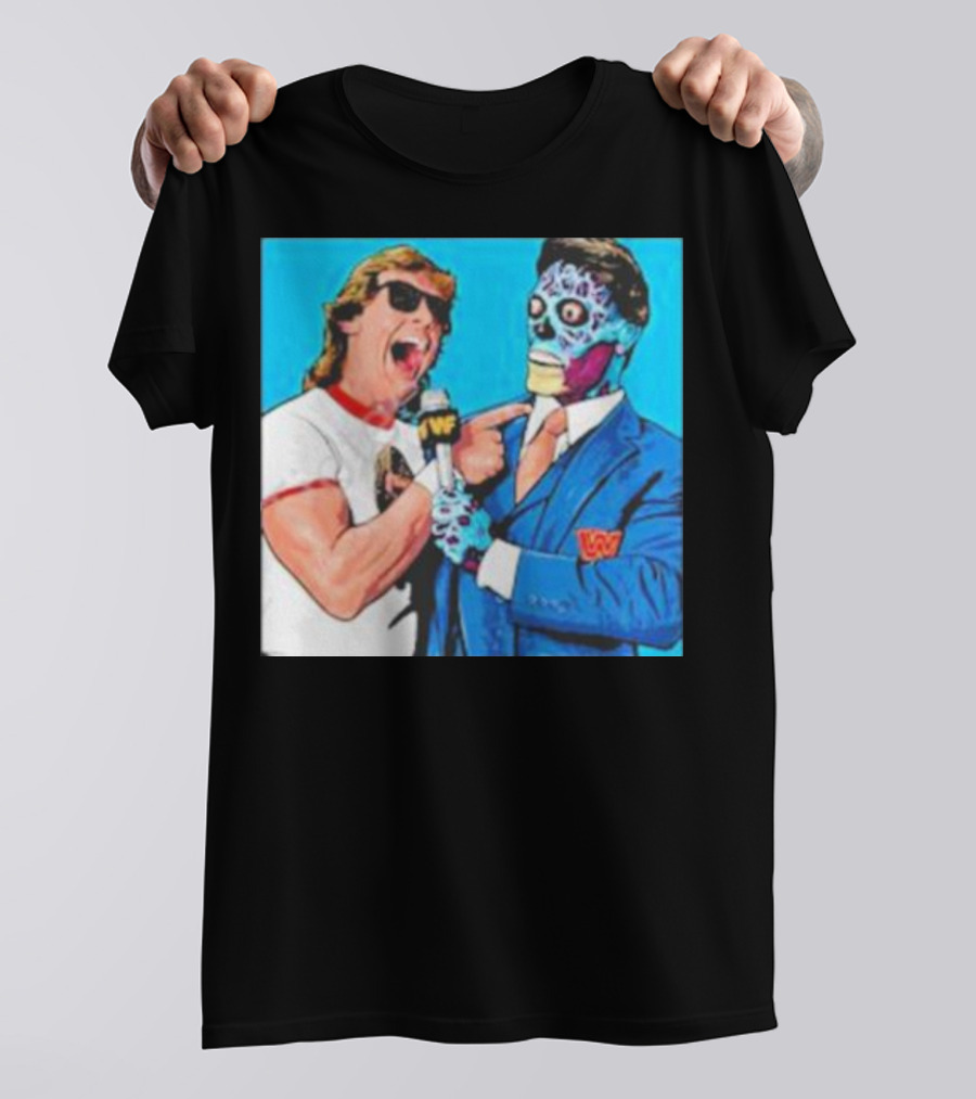 SquaredCircle They Live Wrestling Parody Comic T-Shirt