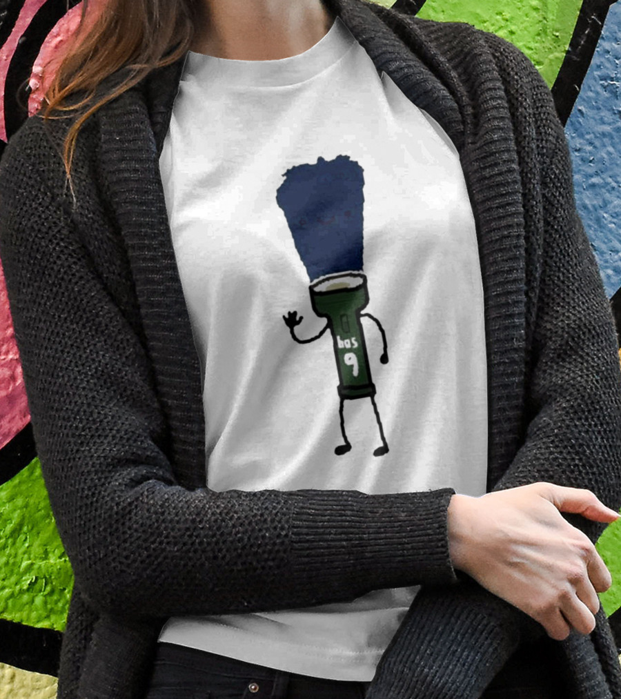 Derrick Light Boston 9 Flashlight Character T-Shirt