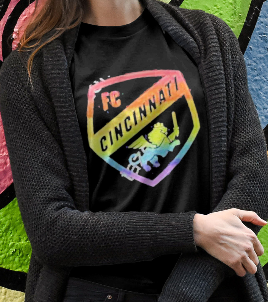 FC Cincinnati Rainbow Pride Shield T-Shirt