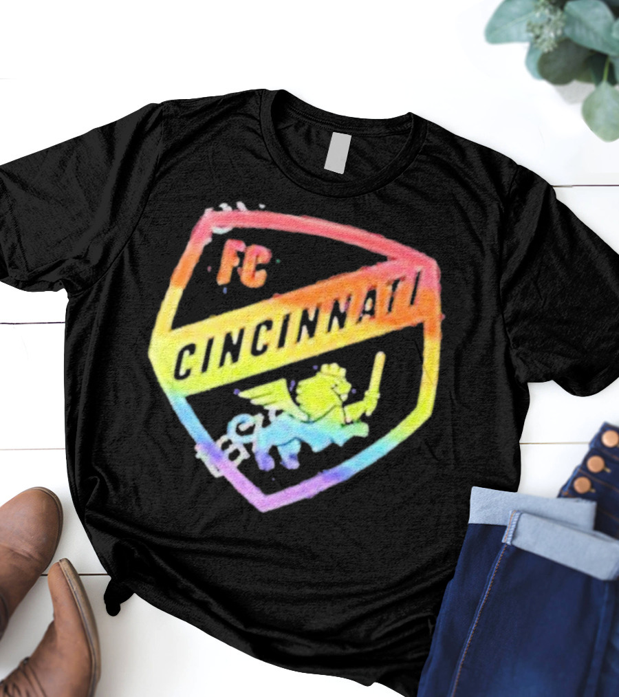 FC Cincinnati Rainbow Pride Shield T-Shirt