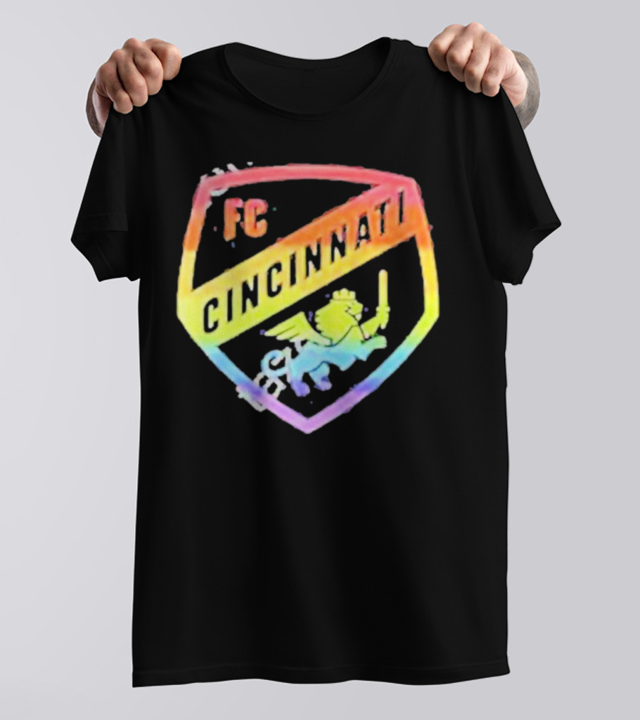 FC Cincinnati Rainbow Pride Shield T-Shirt