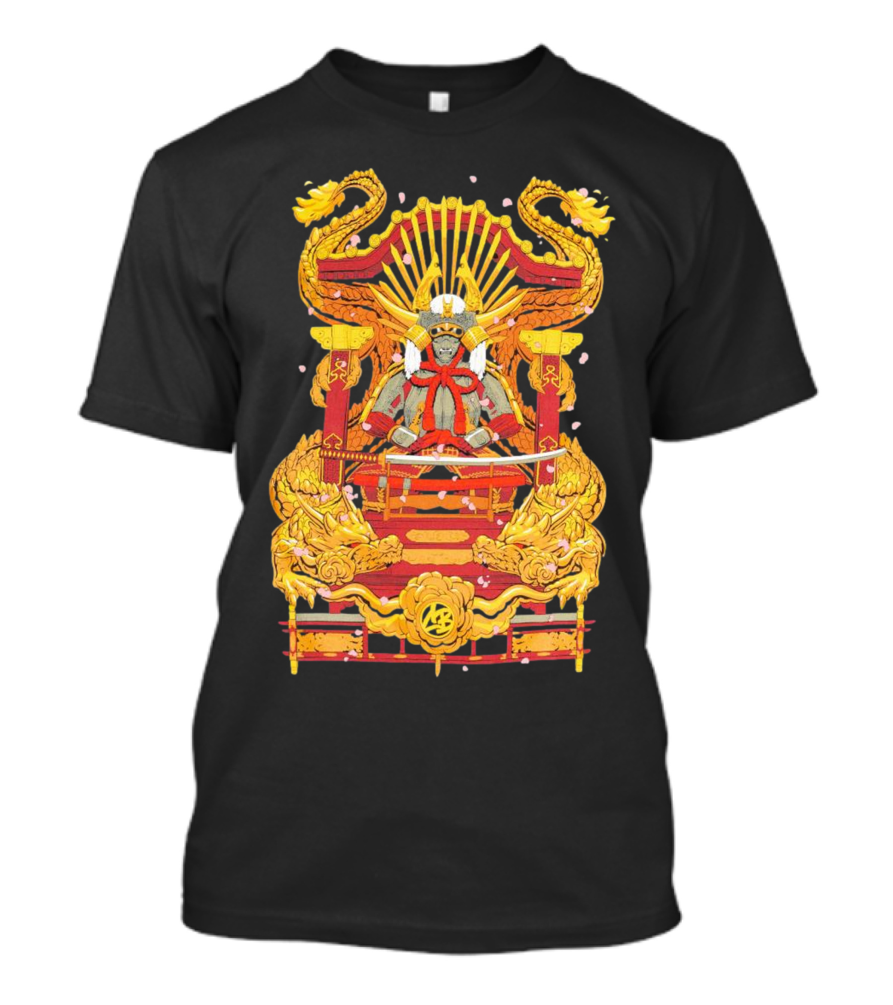 Howard Estate Samurai Throne With Golden Dragons T-Shirt