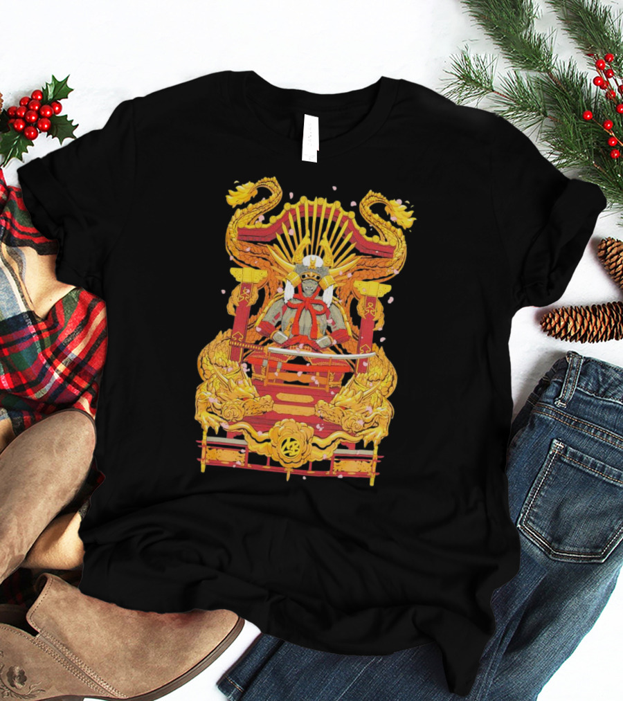 Howard Estate Samurai Throne With Golden Dragons T-Shirt