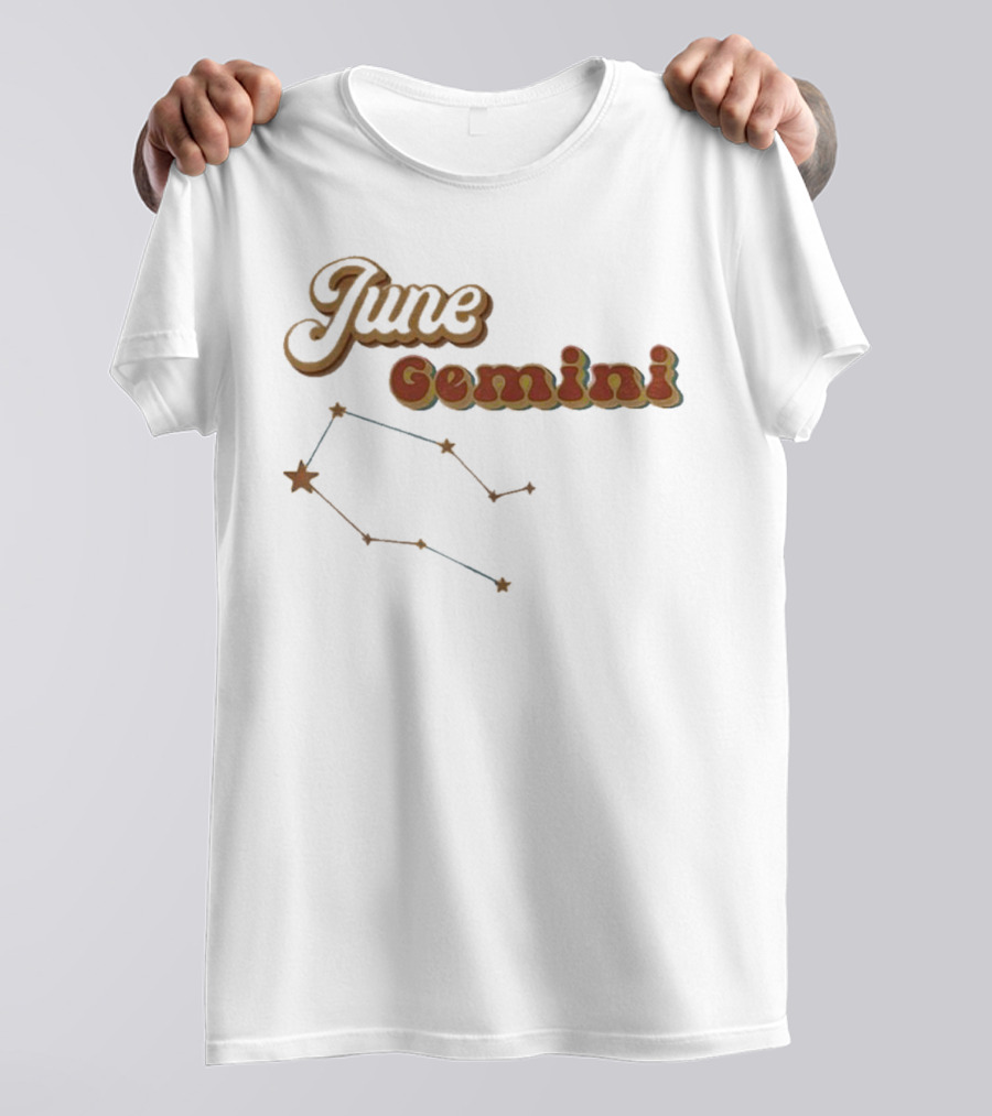 June Gemini Constellation Stars T-Shirt