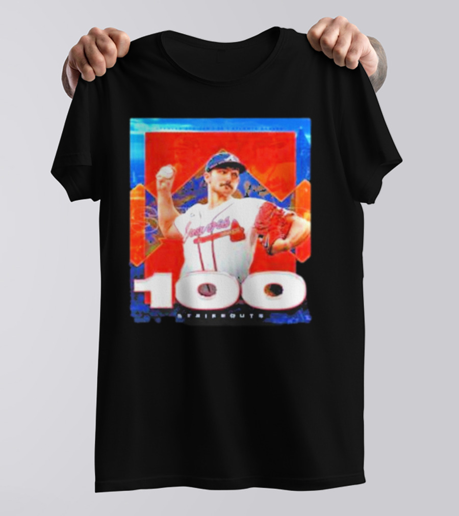 Atlanta Braves Spencer Strider 100 Strikeouts Vintage T-Shirt