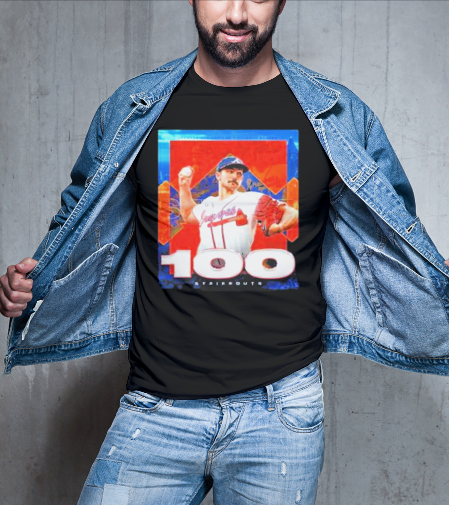 Atlanta Braves Spencer Strider 100 Strikeouts Vintage T-Shirt