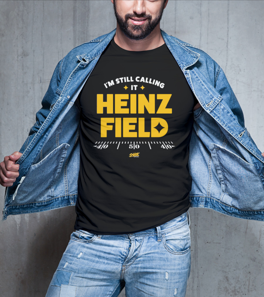 I'm Still Calling It Heinz Field Smack Apparel 50 Yard Line T-Shirt