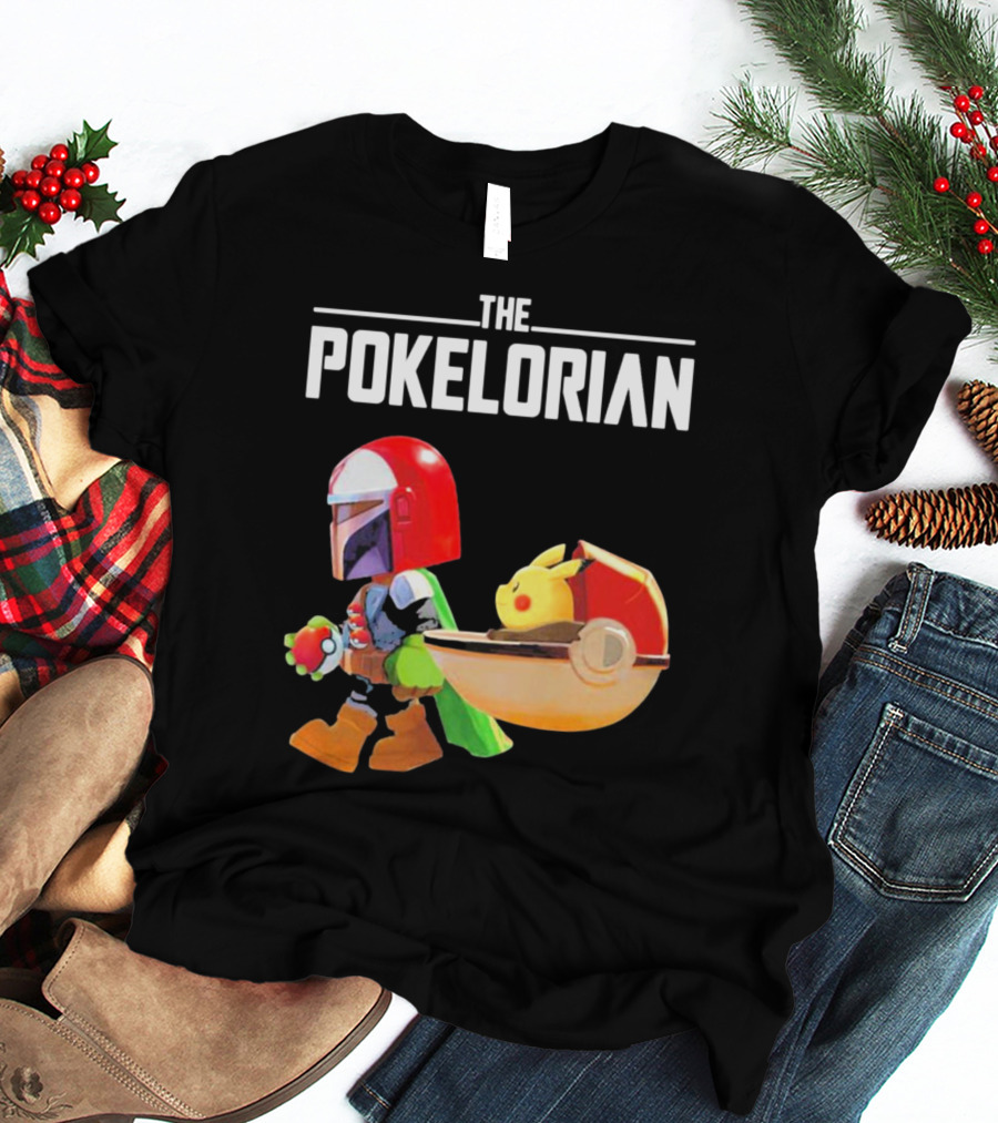 THE POKELORIAN Pikachu Yoda Parody Pop Culture Crossover T-Shirt
