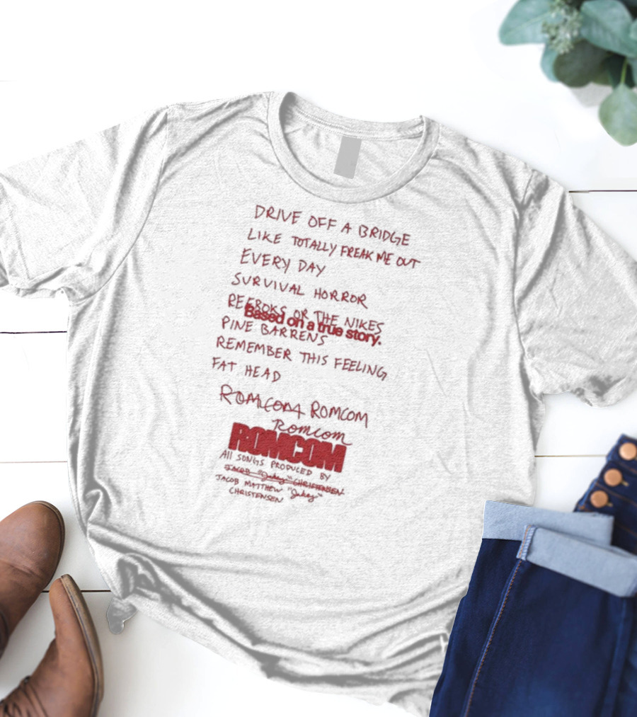 Jakey Romcom Drive Off A Bridge Like Totally Freak Me Out Survival Horror T-Shirt