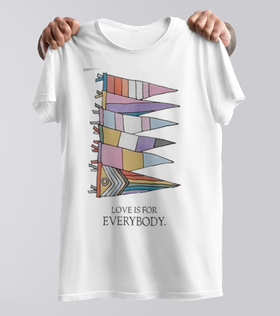 Libsoftiktok Love Is For Everybody Pride Flags T-Shirt