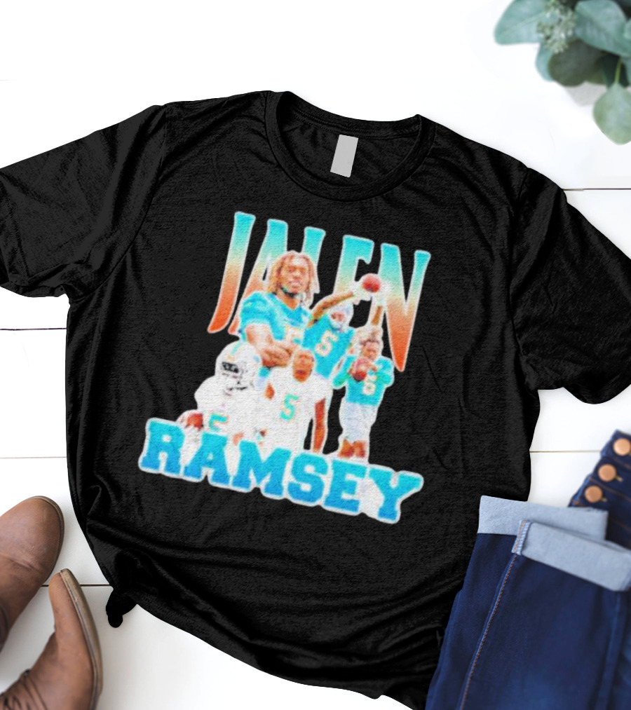 Jalen Ramsey Miami Dolphins Athlete Highlights T-Shirt