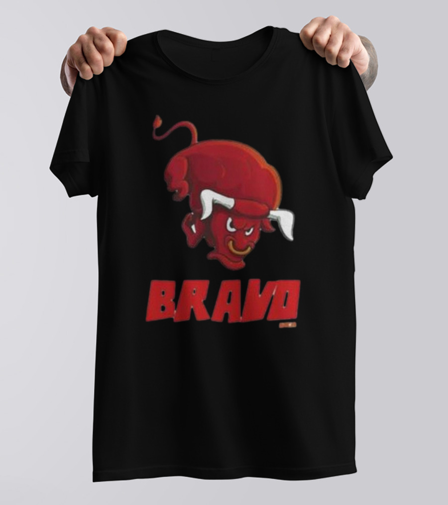 Bravo Red Bull Toro Bravo Charging Bull T-Shirt