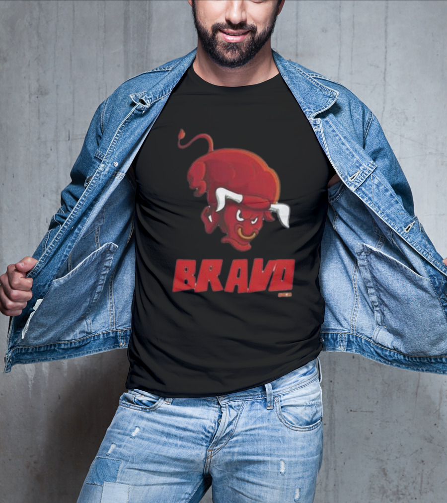 Bravo Red Bull Toro Bravo Charging Bull T-Shirt