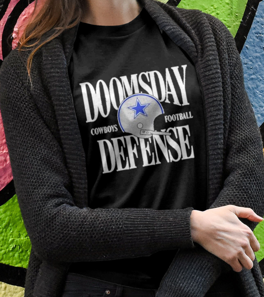 Cowboys Football Doomsday Defense Helmet T-Shirt
