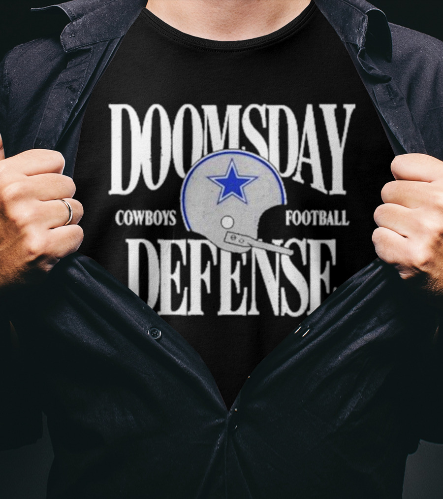 Cowboys Football Doomsday Defense Helmet T-Shirt