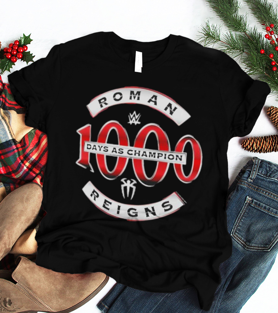 Roman Reigns 1000 Days As Champion WWE T-Shirt