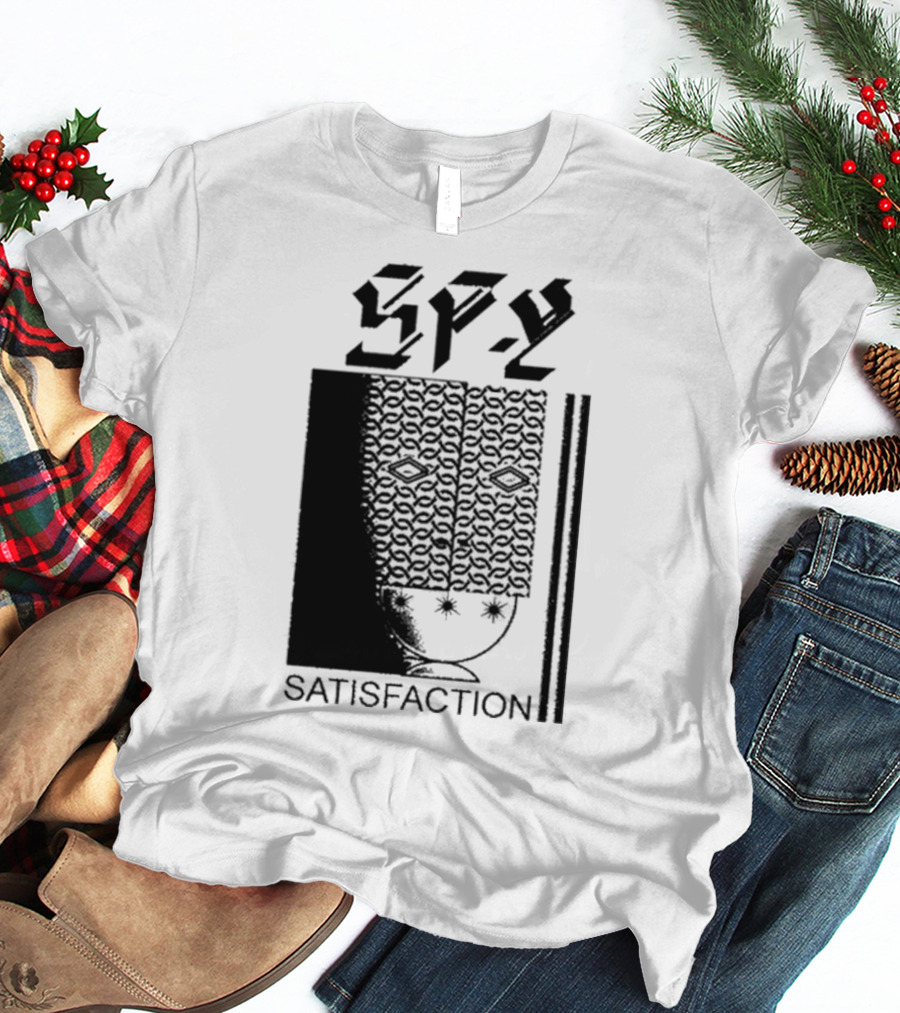 Spy Satisfaction Patterned Mask T-Shirt