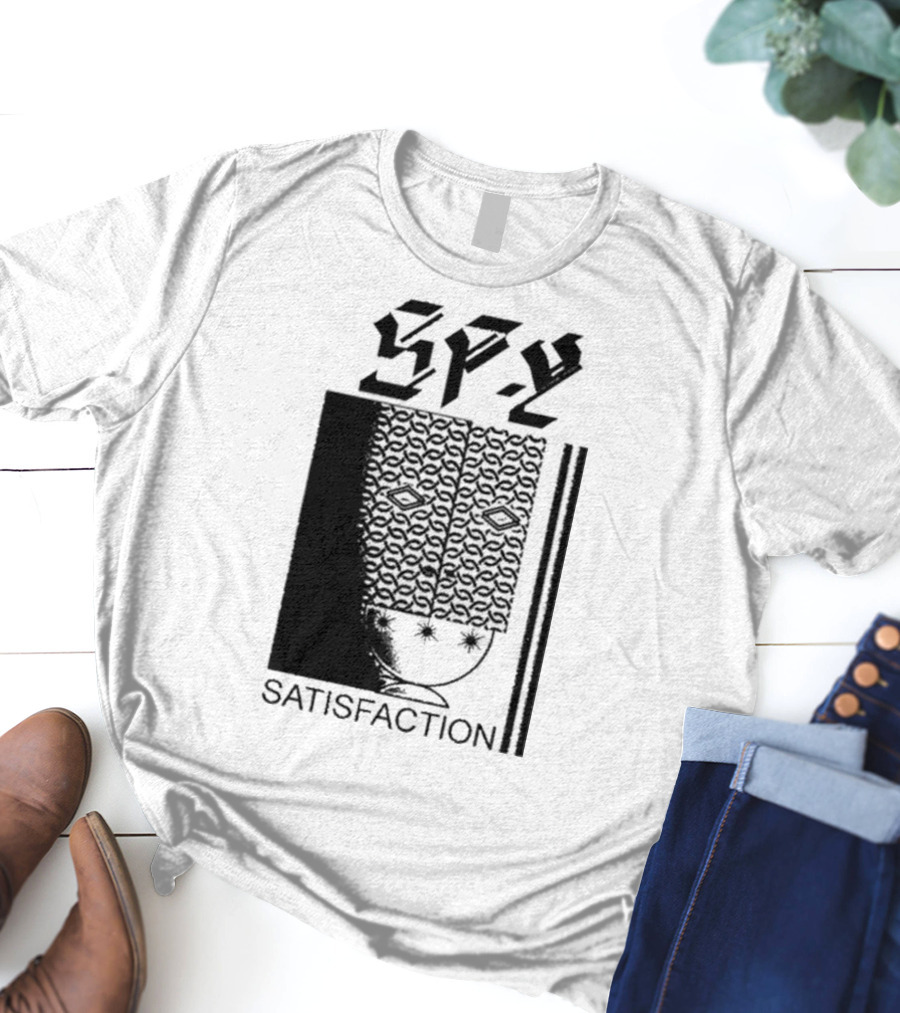 Spy Satisfaction Patterned Mask T-Shirt