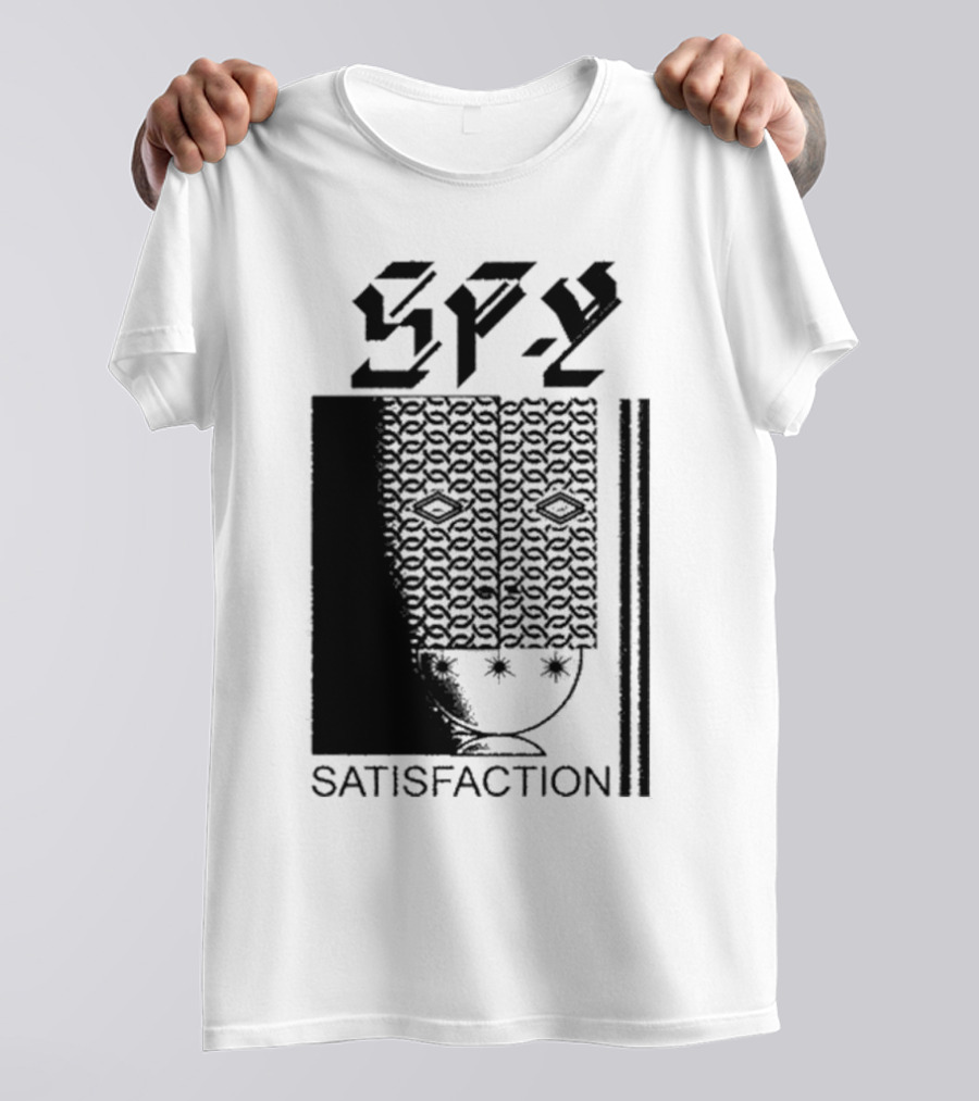 Spy Satisfaction Patterned Mask T-Shirt