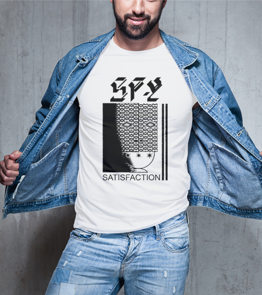 Spy Satisfaction Patterned Mask T-Shirt