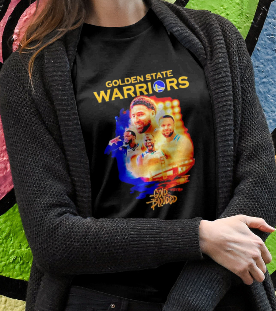 Golden State Warriors Gold Blooded Stephen Curry Klay Thompson Draymond Green T-Shirt