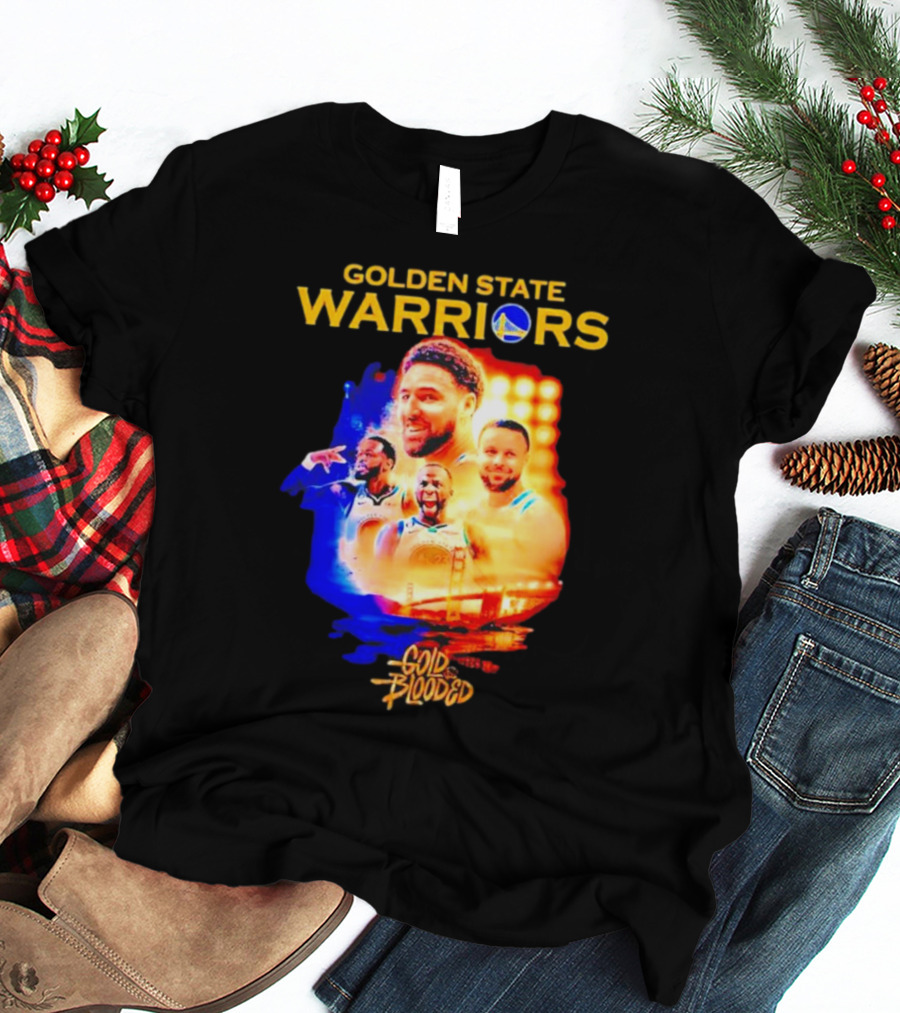 Golden State Warriors Gold Blooded Stephen Curry Klay Thompson Draymond Green T-Shirt