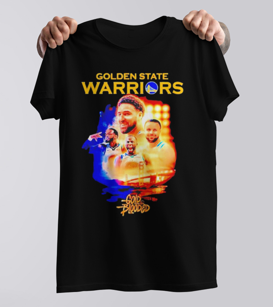 Golden State Warriors Gold Blooded Stephen Curry Klay Thompson Draymond Green T-Shirt