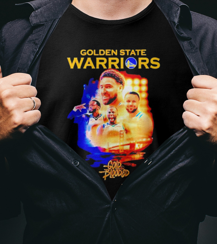 Golden State Warriors Gold Blooded Stephen Curry Klay Thompson Draymond Green T-Shirt