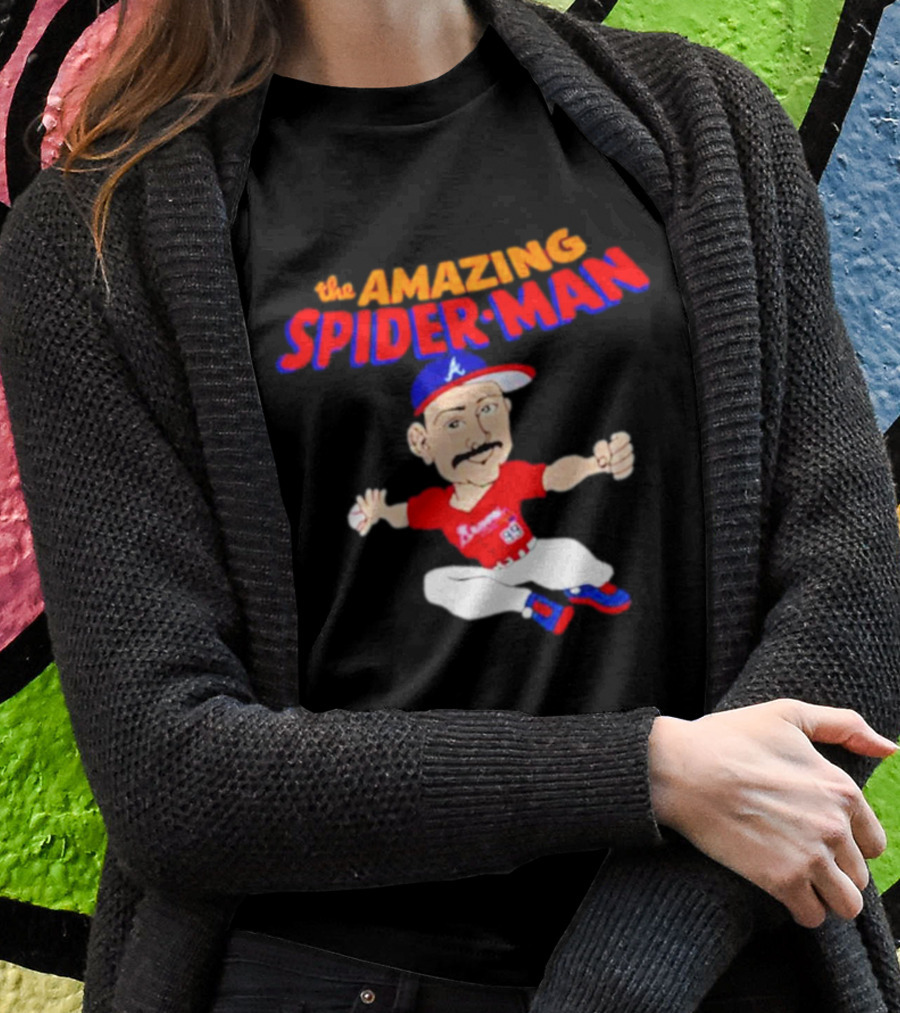 Spencer Strider Atlanta Braves The Amazing Spider-Man Baseball Fusion T-Shirt