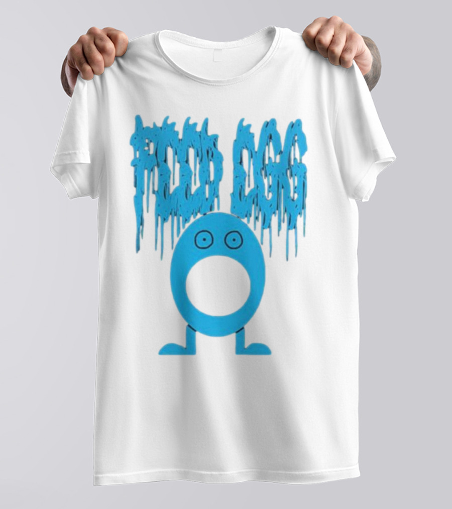 Feed Egg ITYSL Limited Blue Cartoon Character T-Shirt