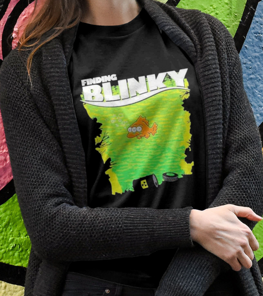 Finding Blinky Three-Eyed Fish Dump Reference T-Shirt
