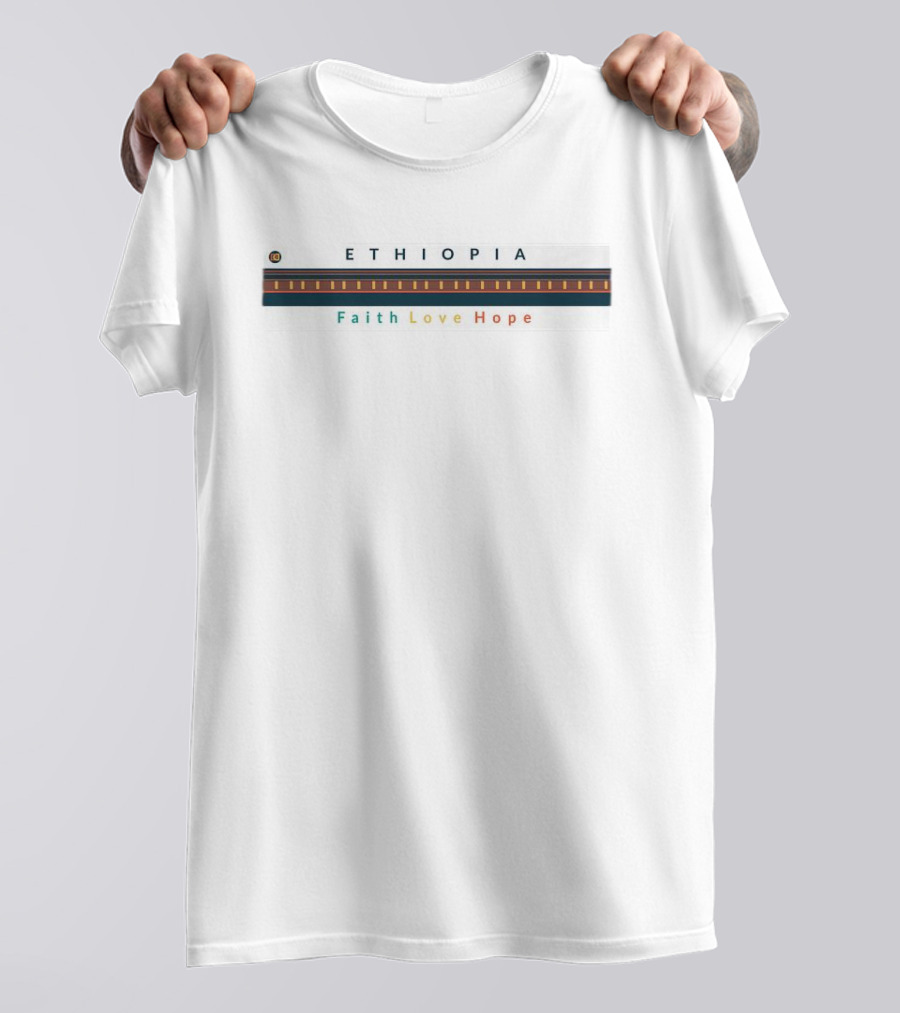 Ethiopia Faith Love Hope Multicolor T-Shirt