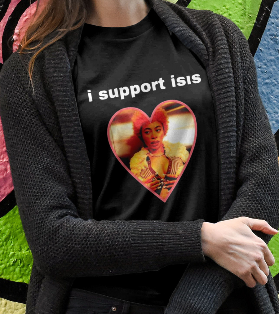 I Support Isis Heart-shaped Image T-Shirt