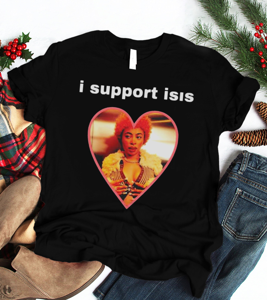 I Support Isis Heart-shaped Image T-Shirt