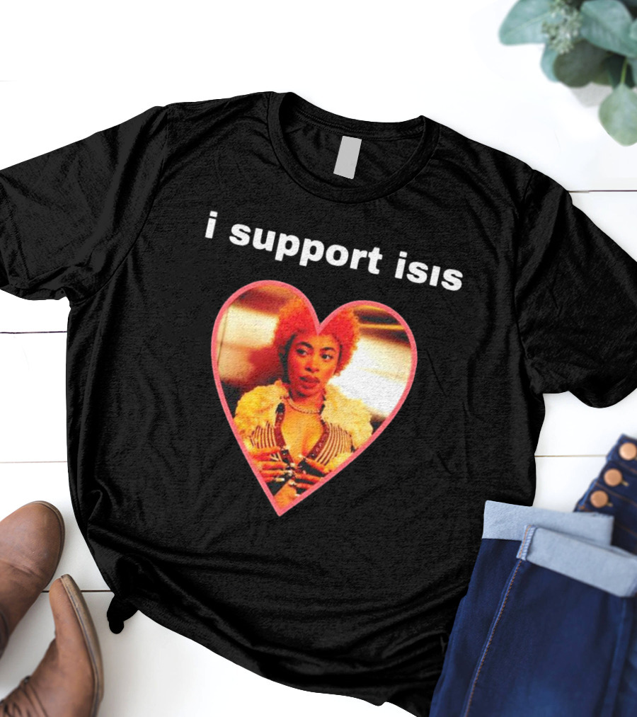 I Support Isis Heart-shaped Image T-Shirt