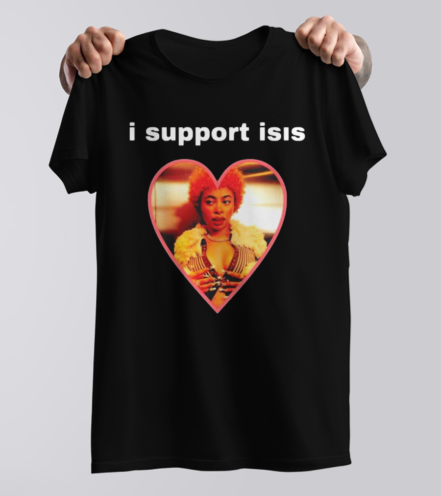 I Support Isis Heart-shaped Image T-Shirt