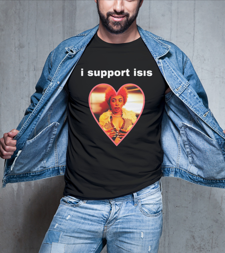 I Support Isis Heart-shaped Image T-Shirt