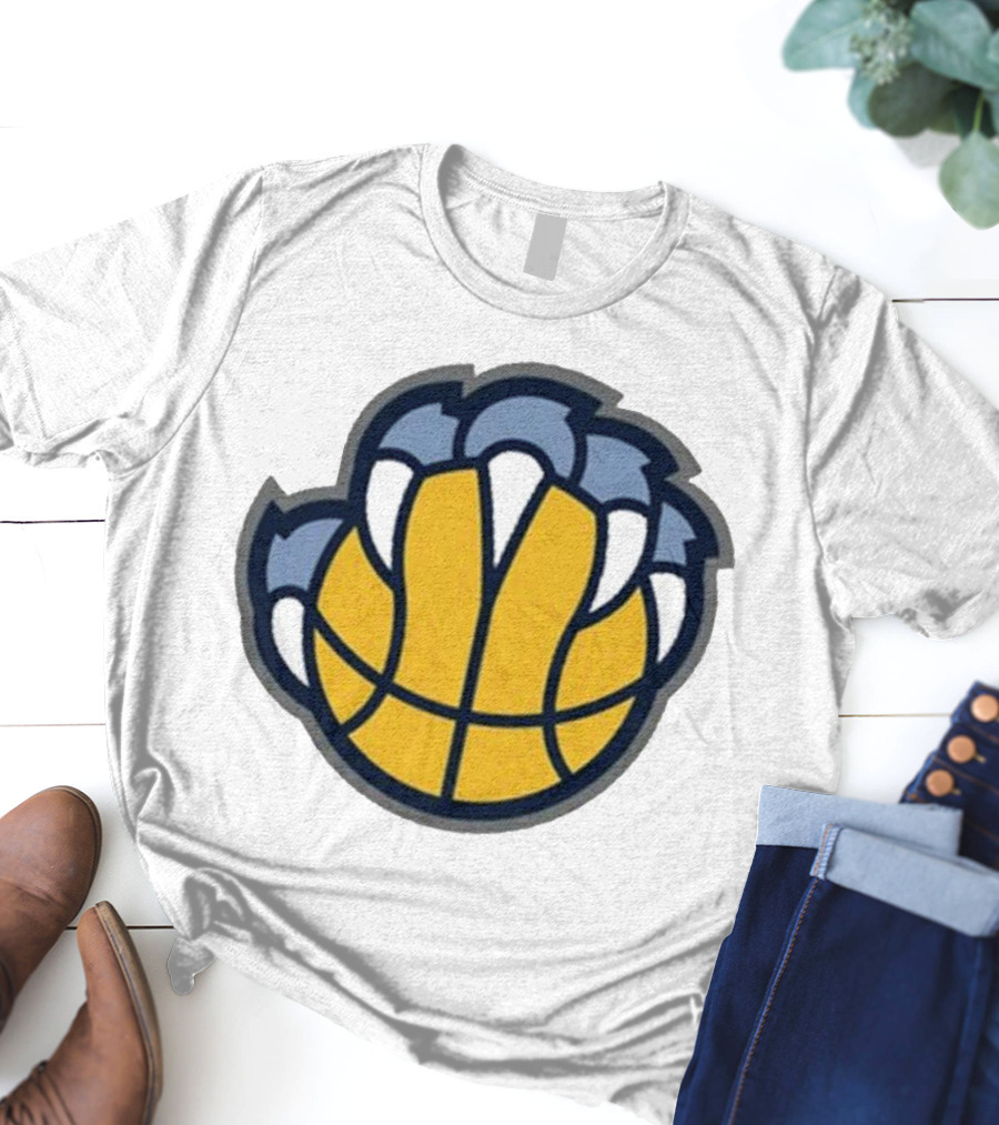 Memphis Grizzlies Claw Basketball T-Shirt