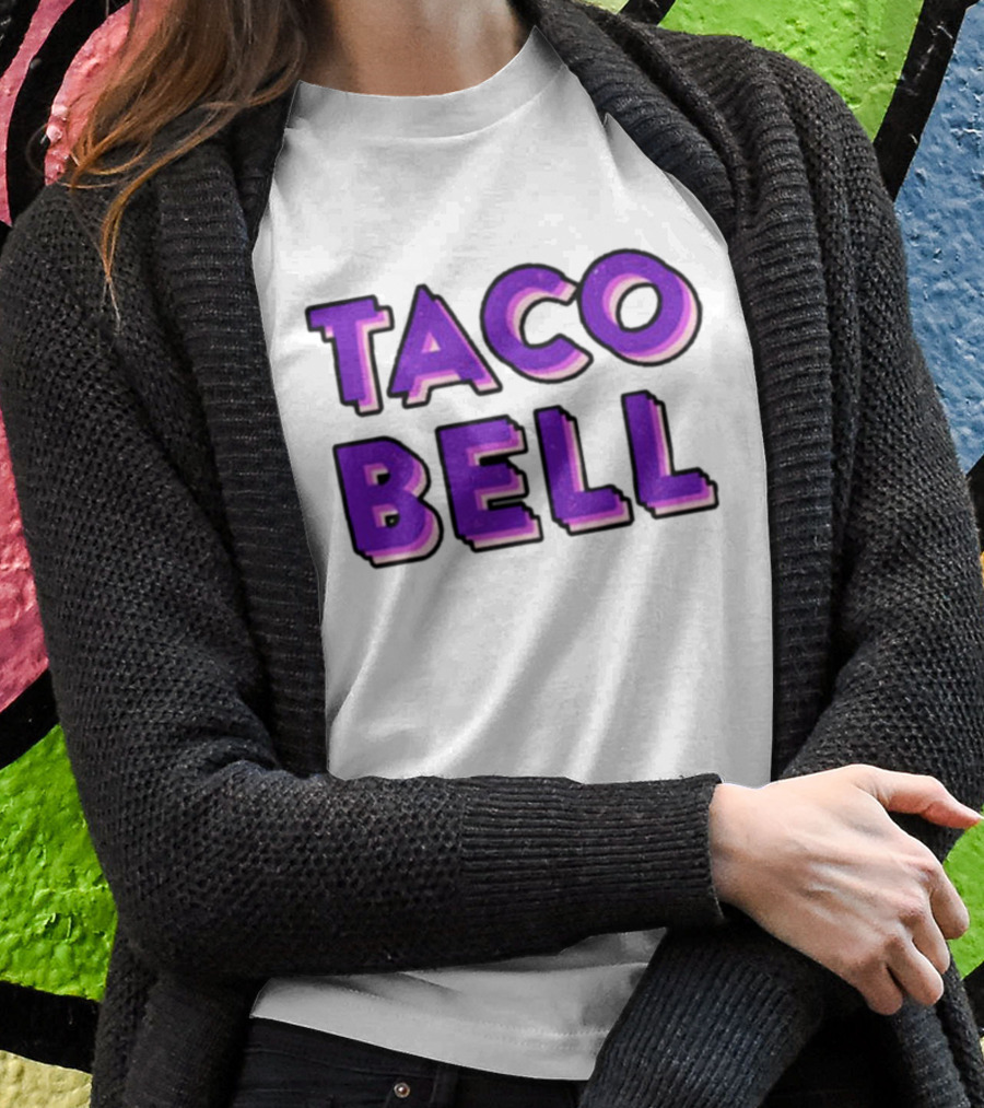 Taco Bell Distress Text T-Shirt
