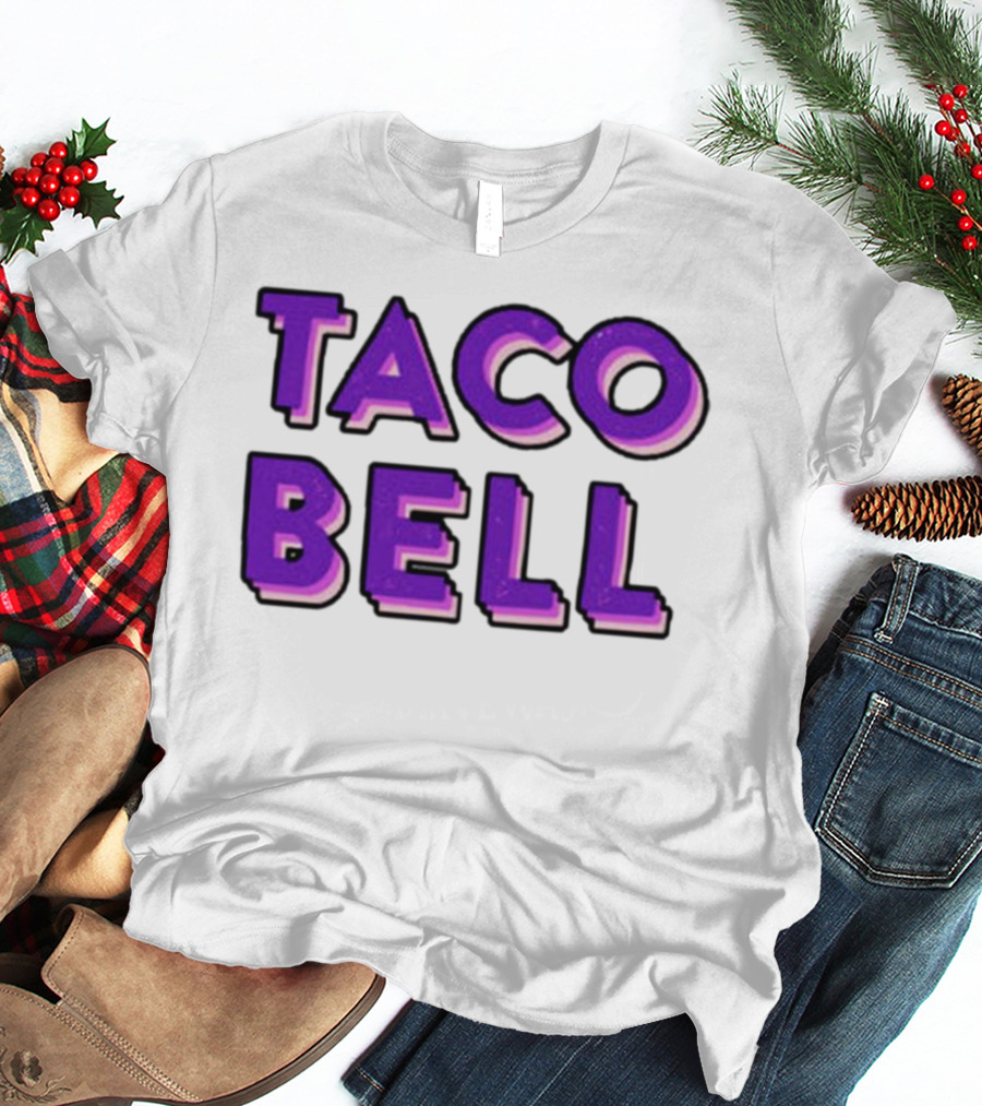 Taco Bell Distress Text T-Shirt