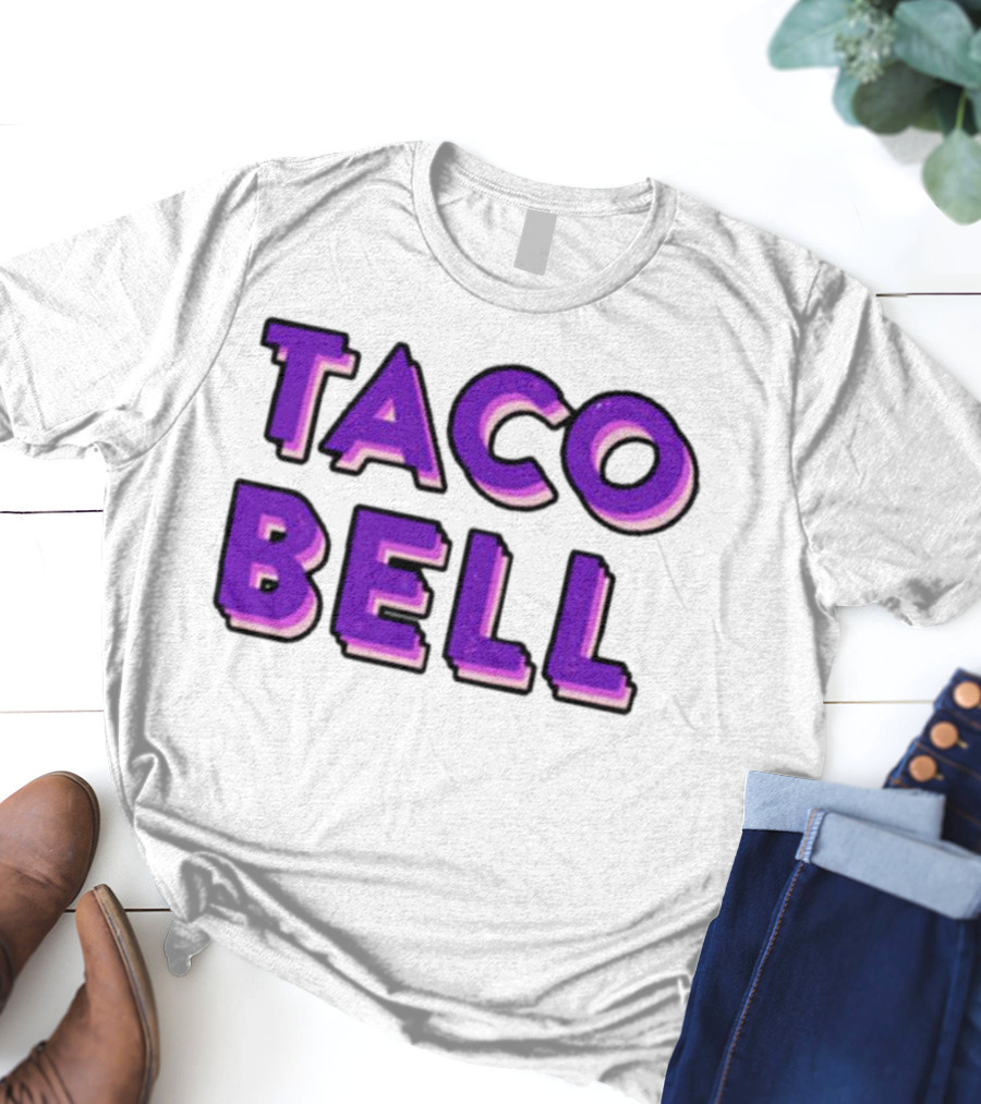 Taco Bell Distress Text T-Shirt