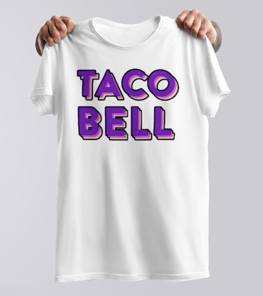 Taco Bell Distress Text T-Shirt